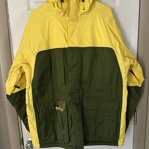 Burton Ronin Yellow/green Men’s Ski Snow Jacket Size L
